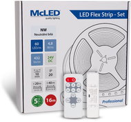 McLED Set LED strip 16 m with driver, NW, 4,8 W/m - LED Light Strip