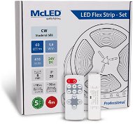 McLED Set LED pásek 4 m s ovladačem, CW, 4,8 W/m - LED Light Strip