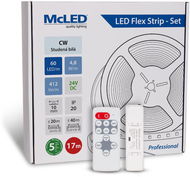 McLED Set LED pásek 17 m s ovladačem, CW, 4,8 W/m - LED pásek