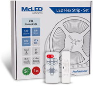 McLED Set LED strip 1 m with driver, CW, 9,6 W/m - LED Light Strip