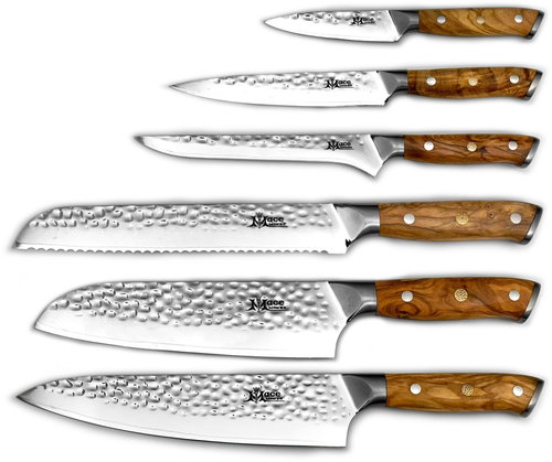 MaceMaker OLIVIERO SanMai Küchenmesser Set 6 Stück - Messerset - Hauptbild