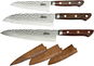 MaceMaker FUJI SanMai Küchenmesser mit Holzetui Set 3 Stück - Messerset