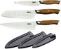 MaceMaker FUJI SanMai Küchenmesser mit Leder-Etui Set 3 Stück - Messerset