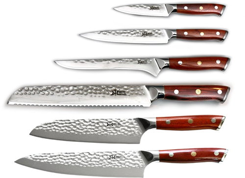 MaceMaker HAILSTORM SanMai Küchenmesser Set 6 Stück - Messerset - Hauptbild