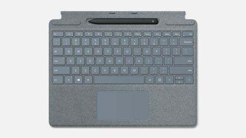 Microsoft Surface Pro X Keyboard ENG + Slim Pen Ice Blau Hauptbild Microsoft Surface Pro X Keyboard ENG + Slim Pen Ice Blau - Tastatur - Hauptbild
