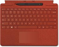 Microsoft Surface  Pro X/Pro 8/Pro 9 Signature Keyboard + Pen Poppy Red ENG - Klávesnice