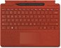 Microsoft Surface  Pro X/Pro 8/Pro 9 Signature Keyboard + Pen Poppy Red CZ/SK - Klávesnica