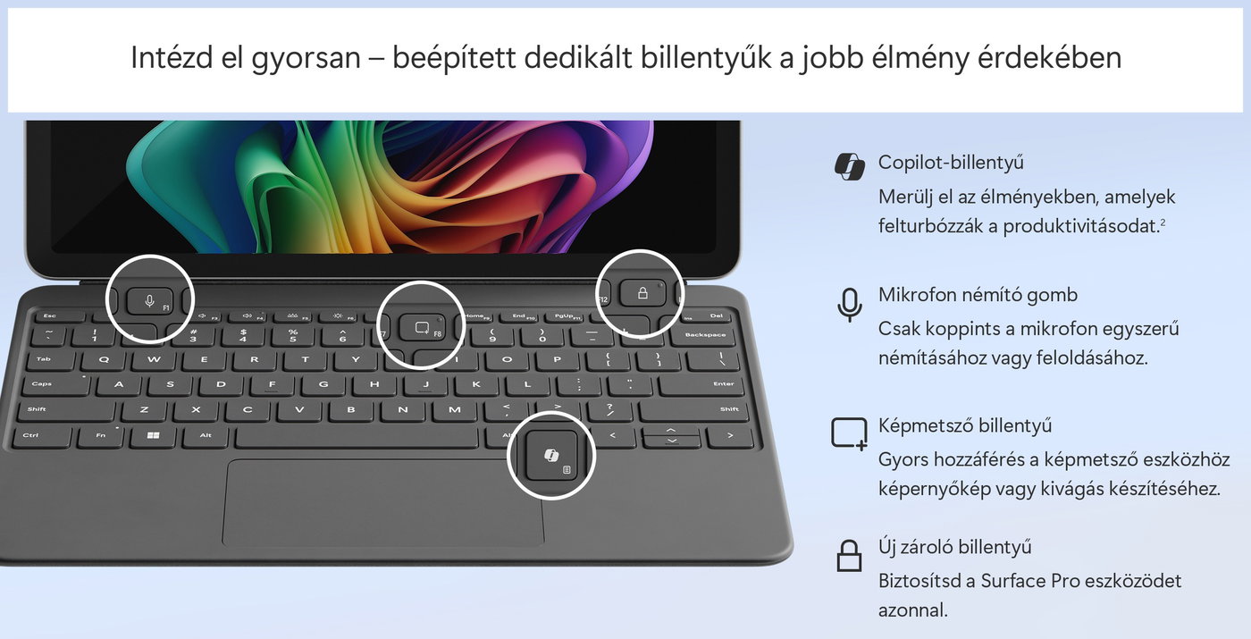 Microsoft Surface Pro Slate billentyűzet - CZ/SK