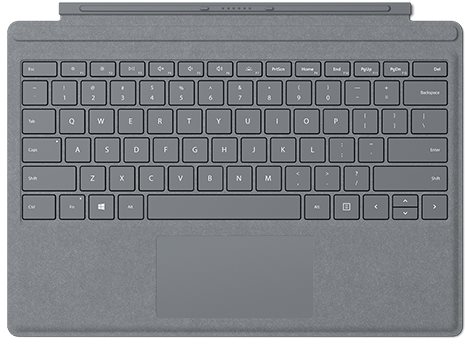 Surface Pro 2017 Type Cover Platinum - Klávesnice - Main image