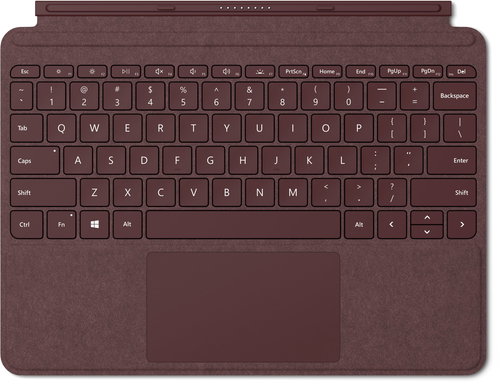 Microsoft Surface Go Type Cover Burgundy - Keyboard - Main image