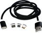 MCX 014 black + puzdro EVA - Dátový kábel