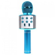Children’s Microphone Alum Bezdrátový karaoke mikrofon WS 858 modrý - Dětský mikrofon