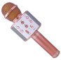Children’s Microphone ALUM Bezdrátový karaoke mikrofon WS-858 rose gold - Dětský mikrofon