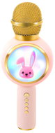 Izoxis 27048 Wireless Karaoke Bluetooth microphone rabbit, 800 mAh, pink - Children’s Microphone