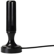 Verk 13157 Pokojová anténa DVB-T2 TV FHD/4K MUX-8 LTE se zesilovačem, černá - Indoor Antenna
