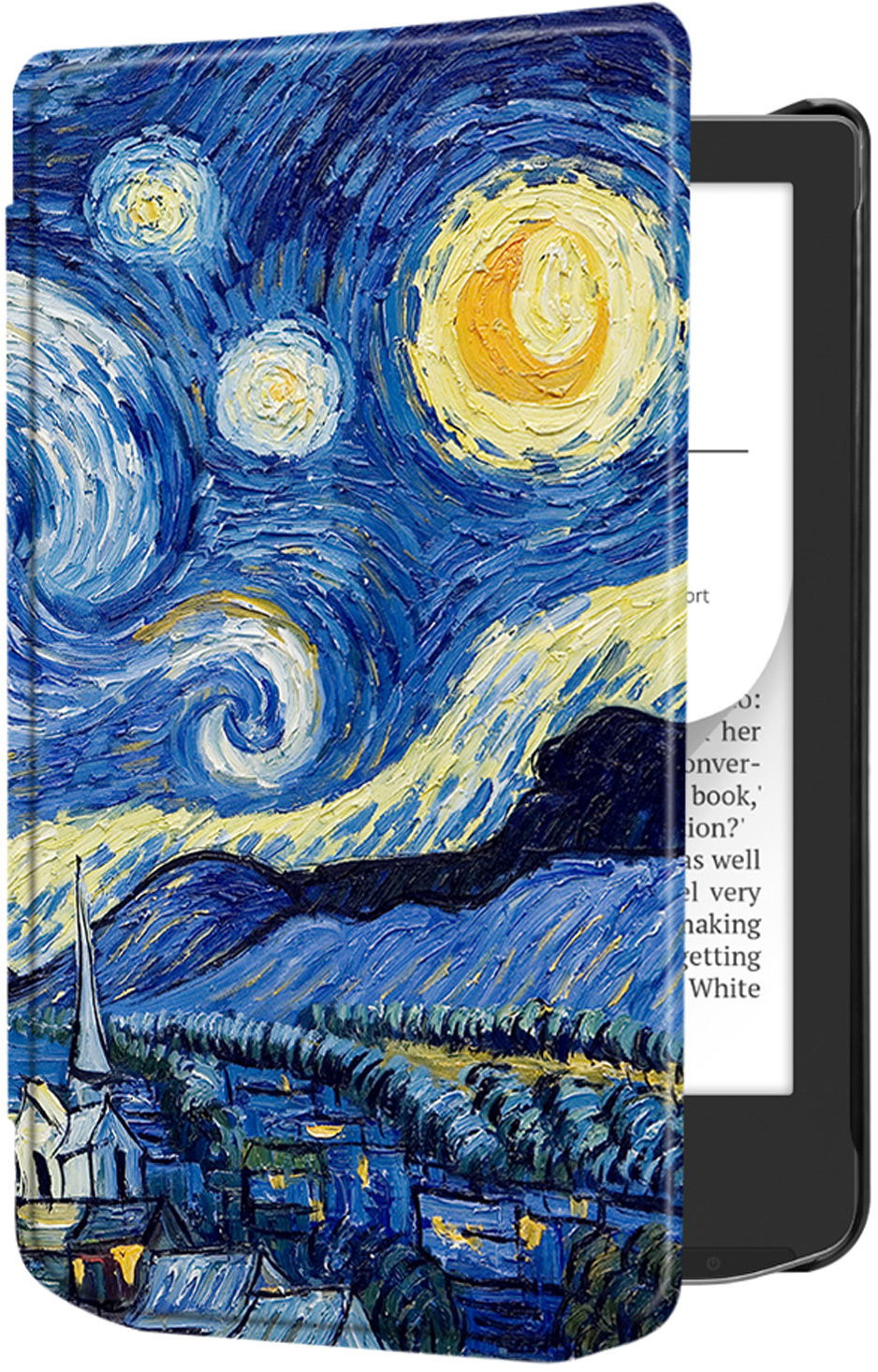 B-SAFE Lock 3596 PocketBook 619/ 629/ 634 Gogh mintás tok