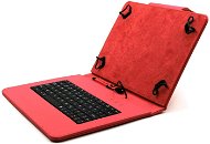 C-TECH PROTECT NUTKC-01 piros - Tablet tok billentyűzettel