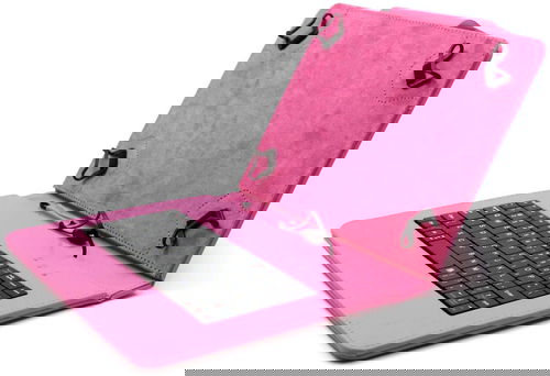 C-TECH PROTECT NUTKC-01 růžové - Puzdro na tablet s klávesnicou - Hlavný obrázok