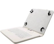 C-TECH PROTECT NUTKC-04, fehér - Tablet tok billentyűzettel