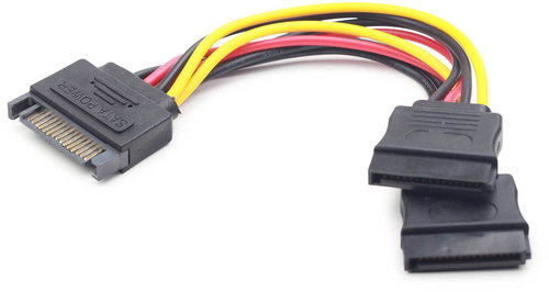 Gembird Cableexpert SATA-SATA-Splitter auf 2x, 0,15 m - Stromkabel - Hauptbild