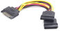 Gembird Cableexpert SATA-SATA-Splitter auf 2x, 0,15 m - Stromkabel