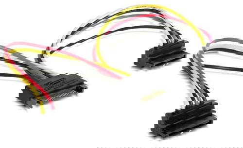 Gembird Cableexpert SATA Strom für 2x SATA 90°, Splitter, 0,15m - Stromkabel - Hauptbild