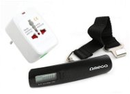 C-Tech Omega 220-250V, EU + US + UK plug + digital travel scale - Travel Adapter