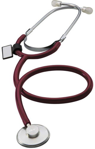 MDF 727 Single head - Burgundy - Stethoscope - Main image