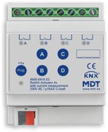 MDT Technologies Spínací aktor AMS 4-násobný, 4M, 16 A, 230VAC, štandard, 140 µF, meranie - Spínač