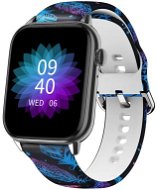 Madvell Pulsar schwarz mit Silikonband Federn - Smartwatch