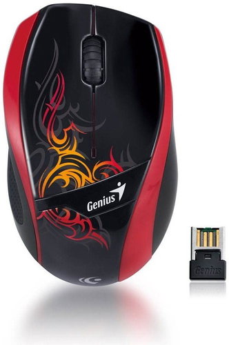Genius DX-7010 Tattoo Black-red - Mouse - Main image