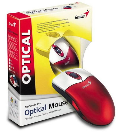 Myš Genius NetScroll+ EYE RUBY PS/2, optická - Mouse - Main image
