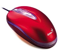 Myš Genius NetScroll+ Mini Traveler IRIS červená (ruby) USB + PS/2, optická - Mouse