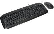 Genius SlimStar C110 CZ+SK Black PS2 - Keyboard and Mouse Set