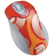 Myš Microsoft Wireless Optical Mouse - oranžová pohoda, bezdrátová optická - Myš