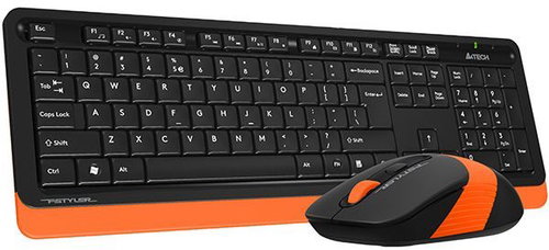 A4tech FG1010, orange - CZ - Keyboard and Mouse Set - Main image