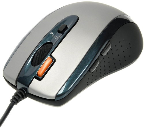 A4tech X6-70MD gLASER silver-black - Mouse - Main image
