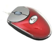 Myš A4tech MOP-18 mini červená (red) optická, PS/2 + USB - Myš