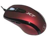 Myš A4tech X710 optická červená (red), 1000dpi, PS/2 + USB - Myš