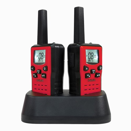 EVOLVEO FreeTalk 2W, PMR vysílačka s výkonem 0,5 a 2W, červenočerná - Walkie-Talkies - Main image