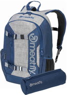 Meatfly Basejumper 22 l, Blue/Grey Heather - School Set