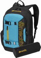 Meatfly Basejumper 22l, Sky Blue/Yellow - School Set
