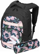 Meatfly Exile 24 l, Pink Flowers - School Set
