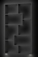 Meblocross Regál Uskon Ii, Černá - Shelving Unit