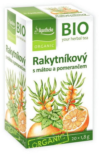 Apotheke Organic Sea Buckthorn tea with mint and pomegranate 20 × 1,8 g - Tea - Main image