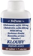 Glukozamín sulfát (chondroitín, MSM, kurkuma) KĹBY – 67 tbl. - Kĺbová výživa