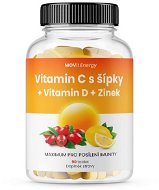 Vitamíny MOVit Vitamín C 1 200 mg s šípky + Vitamín D + Zinok Premium, 90 tabliet - Vitamíny