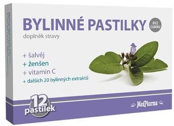 Herbal Lozenges - Sage, Ginseng, Vitamin C - 12 pcs - Herbal Lozenges - Main image
