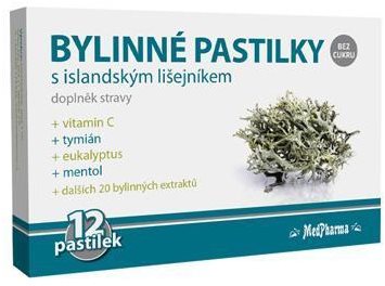 Herbal Lozenges with Icelandic Lichen - 12 pcs - Herbal Lozenges - Main image
