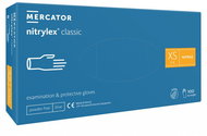 Mercator Nitrilové rukavice Classic blue textured, vel. XS, nepudr., 100 ks - Gumové rukavice